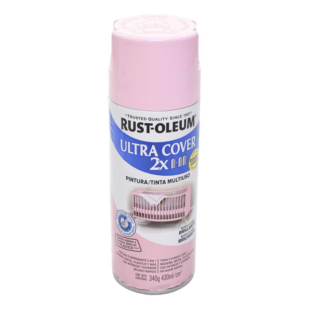Pintura Aerosol Ultra Cover 2X Rosa Claro Brill  340gr