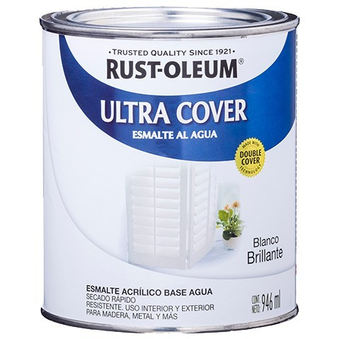 Pintura UC Esmalte al Agua  Blanco Semi-Brill. 1 lts