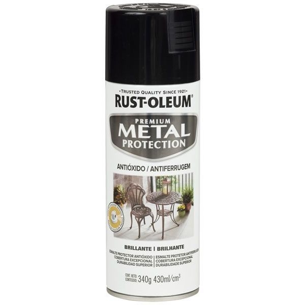 Pintura Aerosol Metal Protection Brillante Negro 340gr