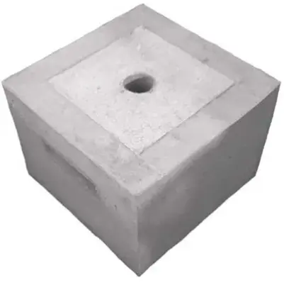 Base 40x40 De Hormigon Para Container