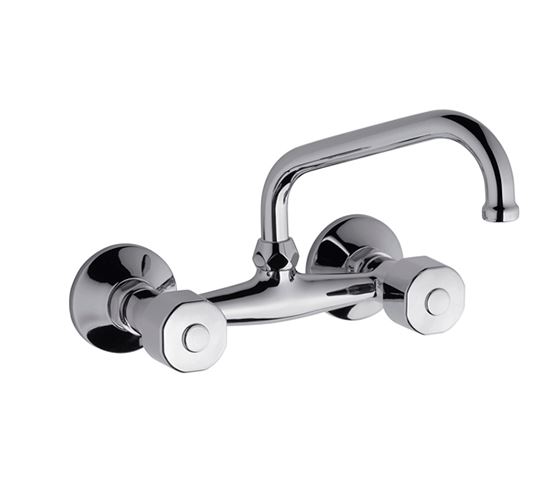 Juego Griferia Cocina Ext Pared C/Pico Movil Alto Arizona