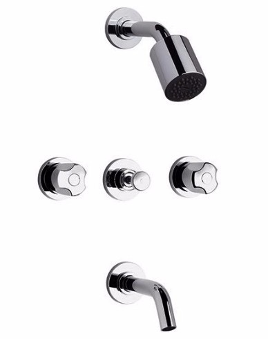 Juego Griferia Ducha Y Baño Linea Pampa