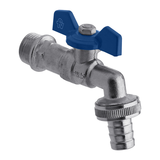 Canilla Mariposa  P/Manguera C/Valv Esferica 13mm  FV