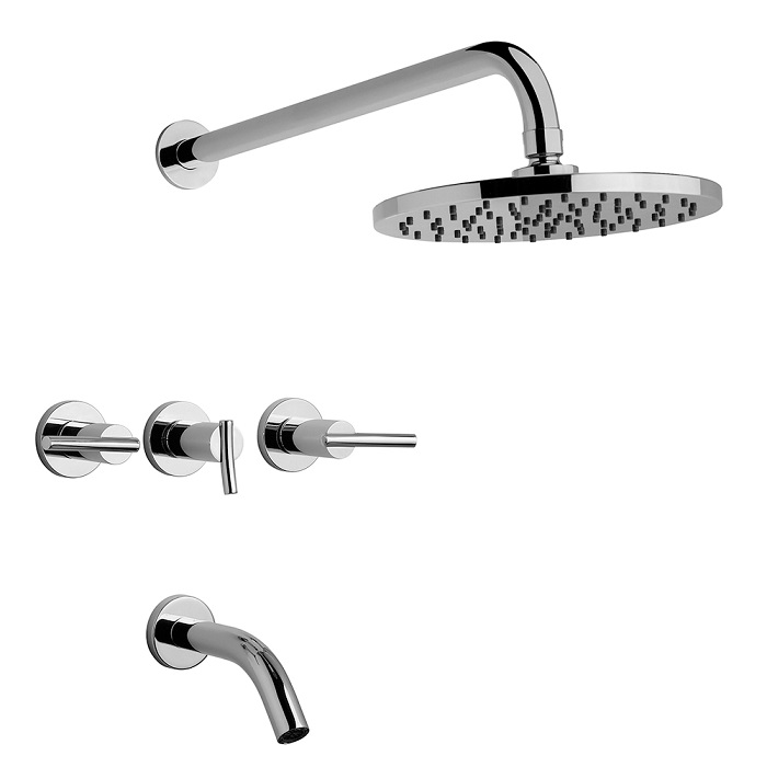 Griferia Bañera C/Ducha Movil Libby 0103/39-CR