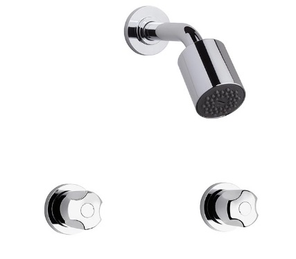 Juego Griferia Dos Llaves Con Ducha Linea PAMPA