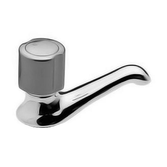 Canilla para mesada, un agua, con pico levantado, Cruz Fija