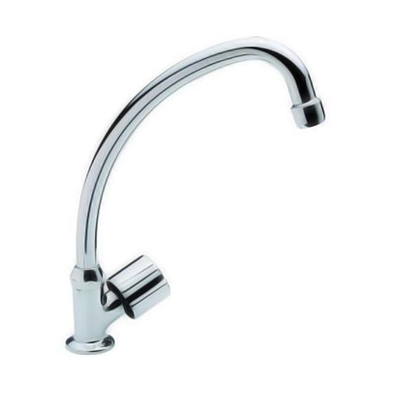 Canilla para mesada, un agua, c/pico móvil C/Volante Alegra