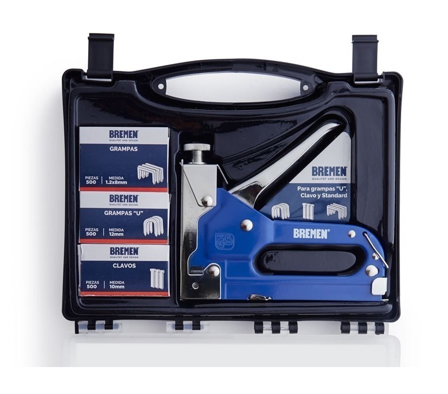 Engrampadora Triple (4-14 Mm) Con Maletin Bremen