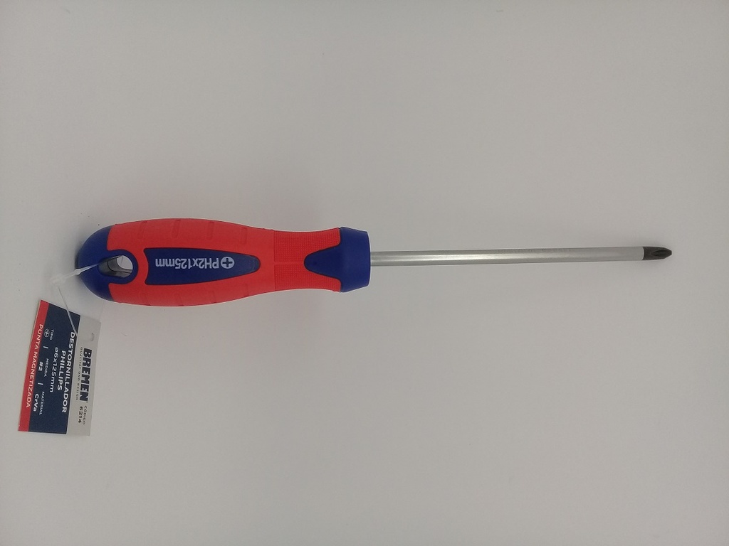 Destornillador Mango De goma PH + #2 (Ø6x125mm)