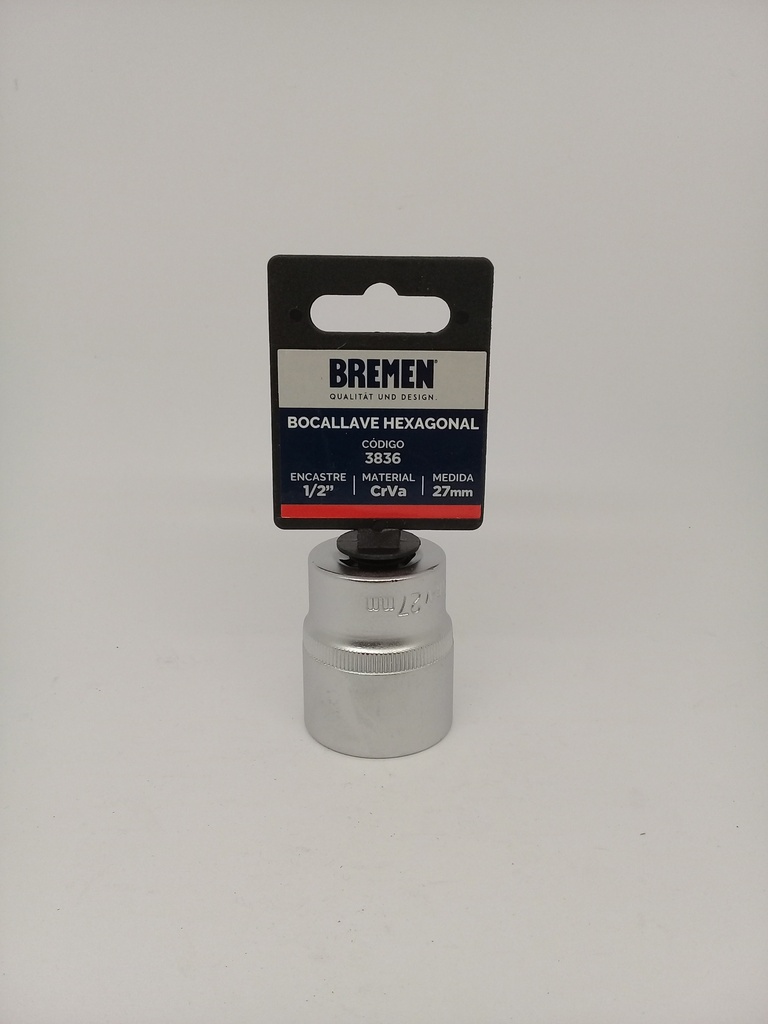 Bocallave Enc 1/2"  27mm Hex CrVa