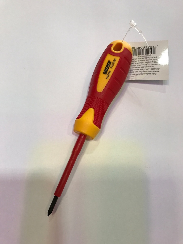 Destonillador Electricista PH + #0 Ø3x60mm 1000V