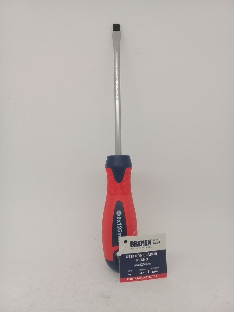 Destornillador Mango Goma PL - #6.5 Ø 6x125mm