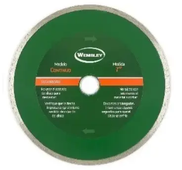 Disco Diamantado 7" Humedo Continuo  Wembley