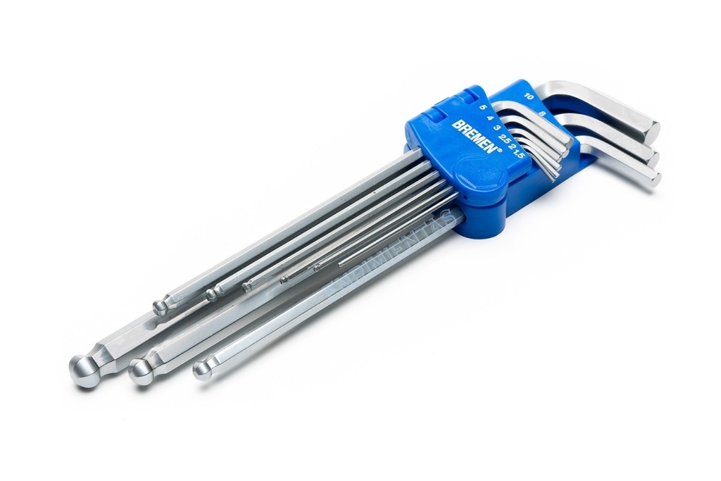 Llave Allen X 9pzs MM Larga/Cardanica