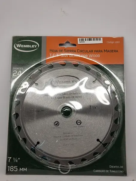 Sierra Circular 7 1/4x 24dtes Widia Ø20mm /Ø16mm