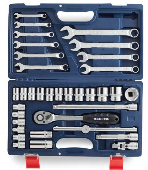 Bocallave Enc. 1/2  Juego C/Llave Comb MM  X 35 Pzs