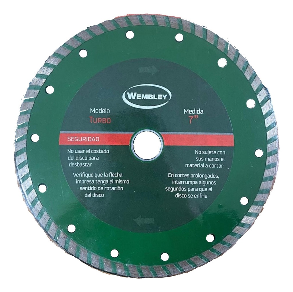 Disco Diamantado  WEMBLEY 7"  Seco (LASER)