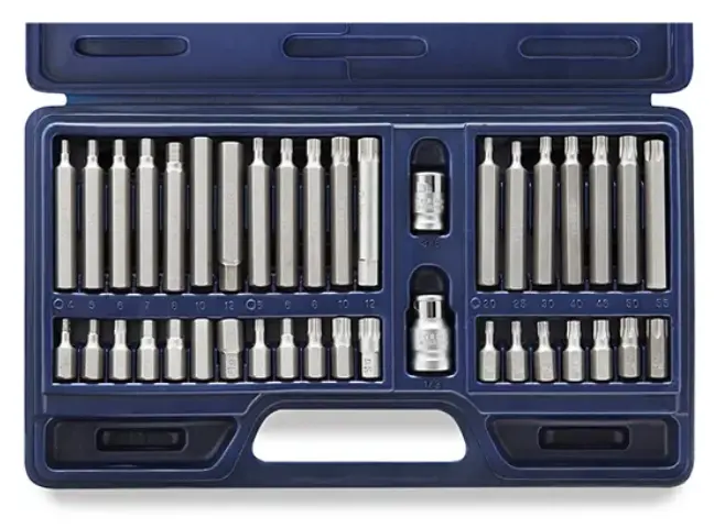 JGO.PUNTAS Torx/Allen/Multi-Estria  x 40 Pzs