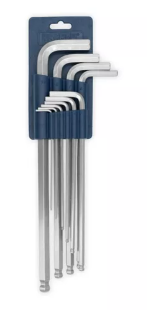 Llaves Allen x 10 Pzs [SAE] Cr-V  BREMEN®