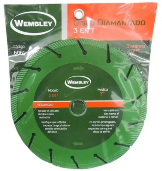 Disco Diamantado Wembley 7" 3 En 1