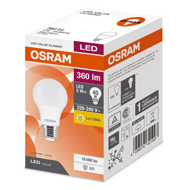 Lampara Led Value 5W / 830