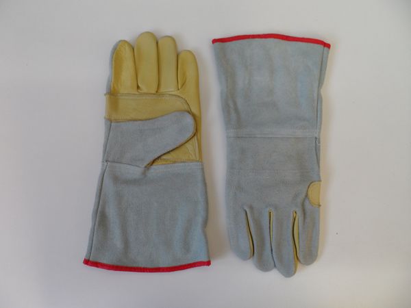 Guante Combinado Descarne Gris Amarillo XPar