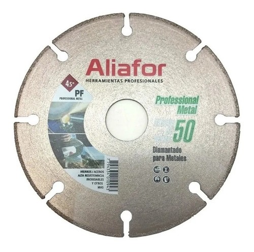 Disco Diamantado P/Corte De Metales 115 x 1.3T x