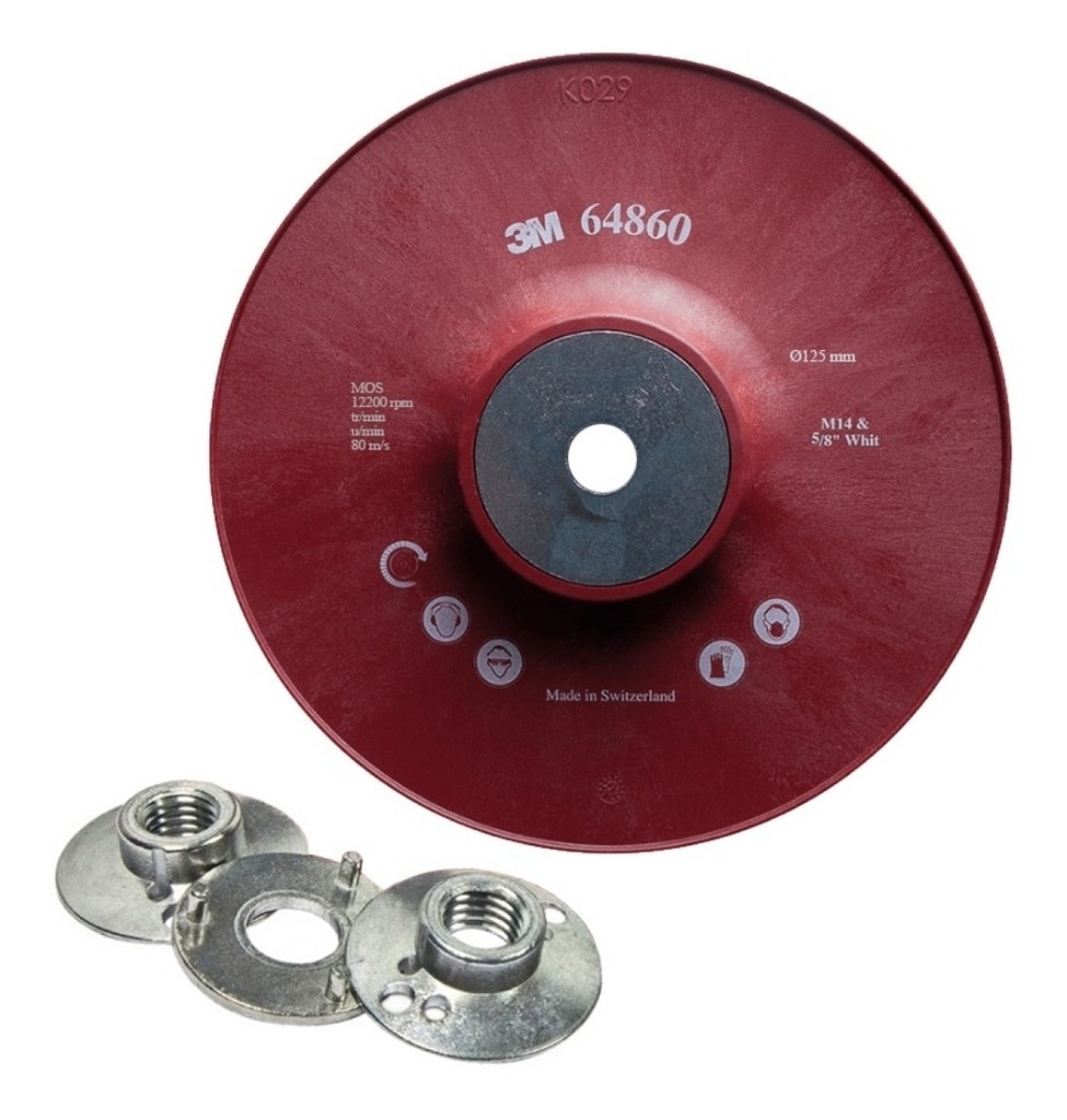 Soporte De Disco De Fibra 3" C/Eje