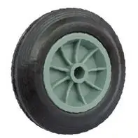 Rueda Goma PP Verde Eje 3/4 175MM