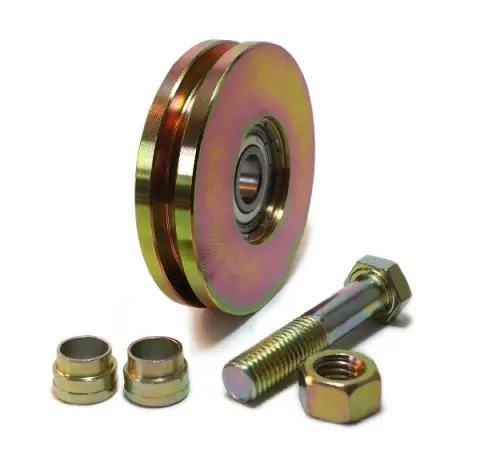 Rueda Acero Porton U 70mm 1 Ruleman