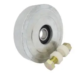 Rueda Acero Porton Lisa 70mm 1 Ruleman