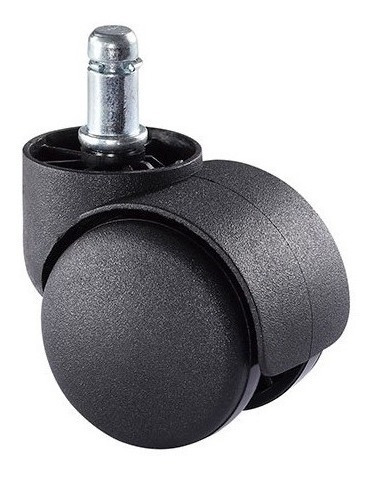 Rueda Doble Nylon PU Gris 50mm 11mm P/Silla