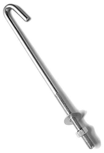 Gancho J Para Estirar Alambre 1/4x9 Galv C/Tuerca