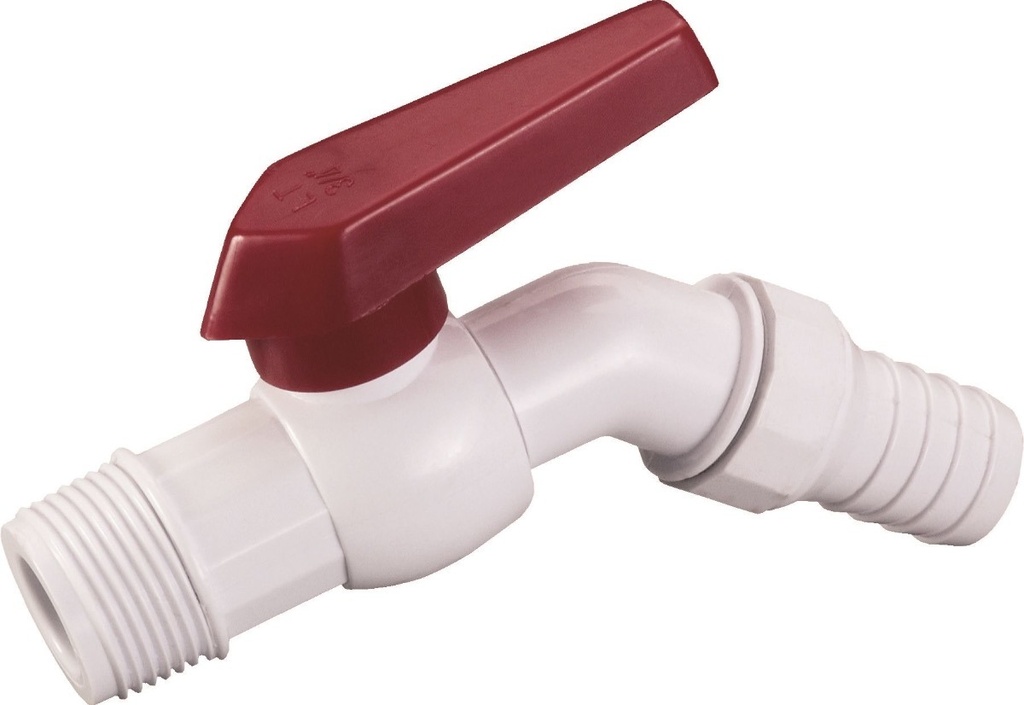 Canilla Esferica P.V.C Con Pico 3/4" Js-600