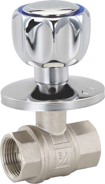 Valvula Esferica Para Empotrar C/Volante 3/4"