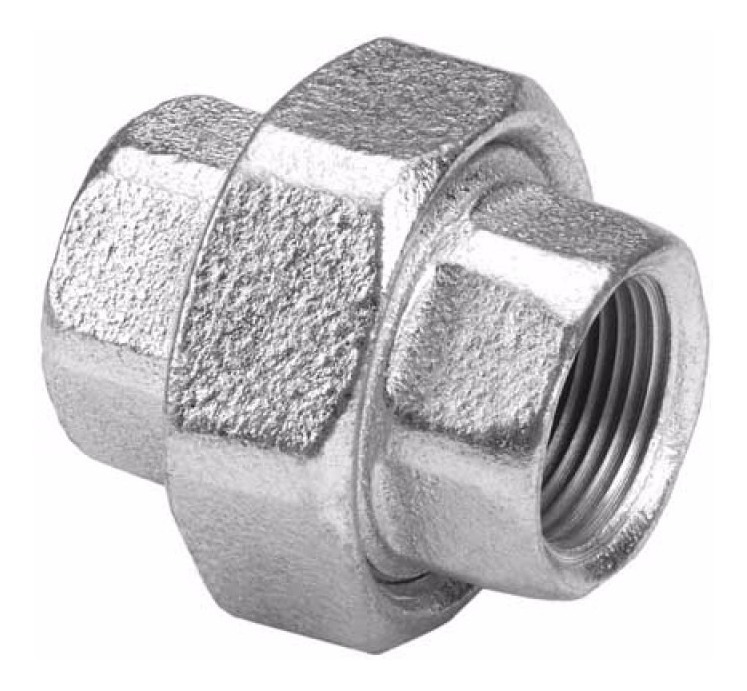 Union Doble Conica H-H 11/4" Galvanizado