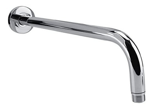 Brazo Lluvia Acero Inox. 90° c/roseta 1/2×30cm.