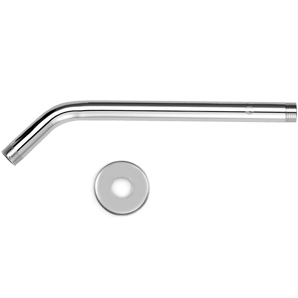 Brazo Lluvia Acero Inox. 45º c/roseta 1/2x30cm LB-5706