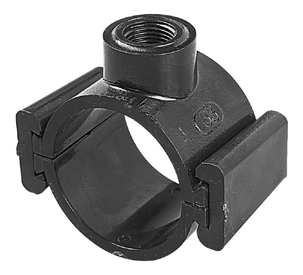 Abrazadera PVC Dos Bulones 75 X 1/2