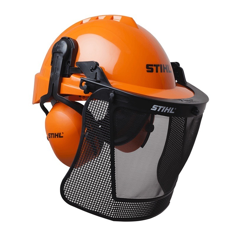 Casco Con Protector Facial Y Auditivo