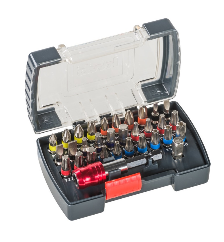 Caja De Puntas Enc 1/4" 32 Piezas