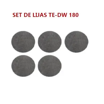 Set De 5 Lijas De 180mm
