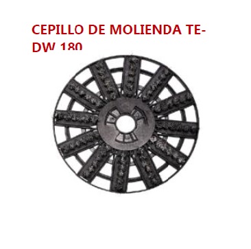 Cepillo De Molienda Ø180mm P/Lij De Pared TE-DW 180