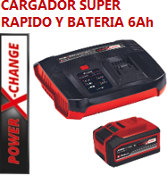 Cargador Super Rapido Y Bateria 6.0 Ah Starter Kit 6Ah