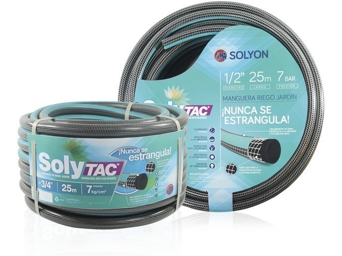 Manguera Riego Soly Tac 1/2x15  ($ x Mt) No Colapsa