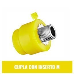Cupla c/ins 50x1 1/2" M p/gas VANTEC+