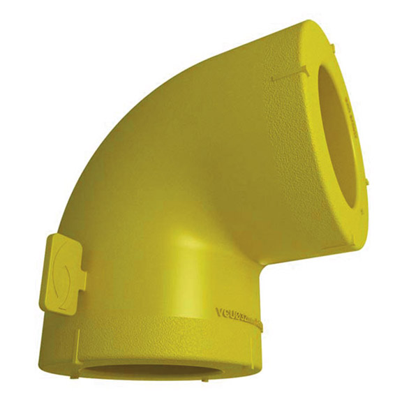 Codo 90º 50mm p/gas VANTEC+