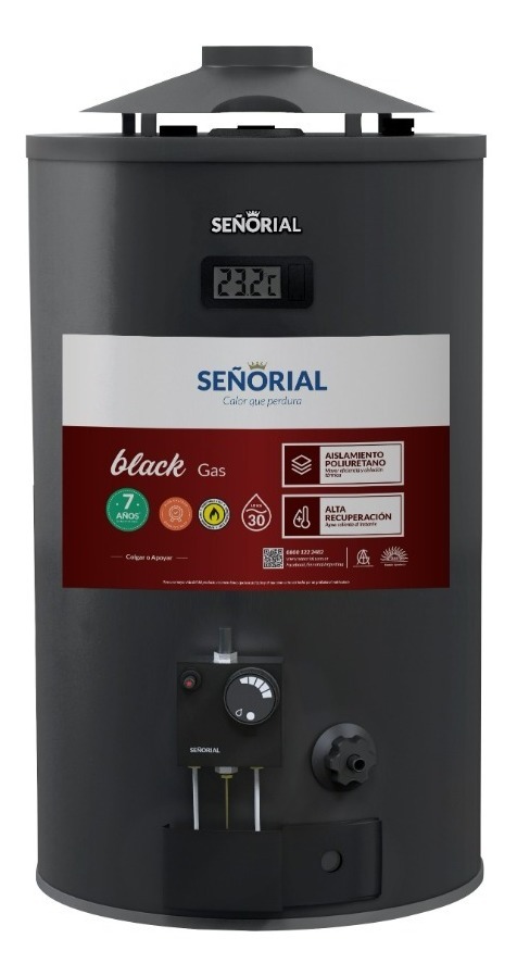 Termotanque Family Black AR  30 Litros   Multigas