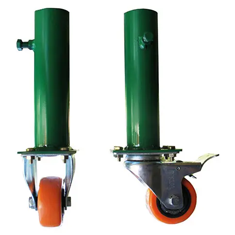 Ruedas P/Andamio - Kit 2 Girat C/Freno Y 2 Fijas