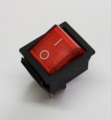 Llave Tecla Doble Interrup. Roja